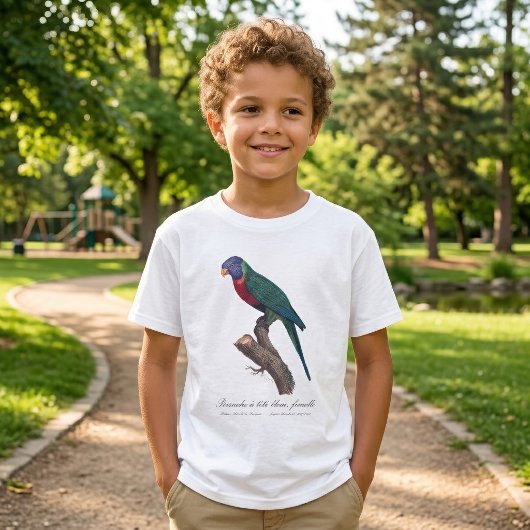 ワインボインコの雌、Trichoglossus moluccanus Tシャツ