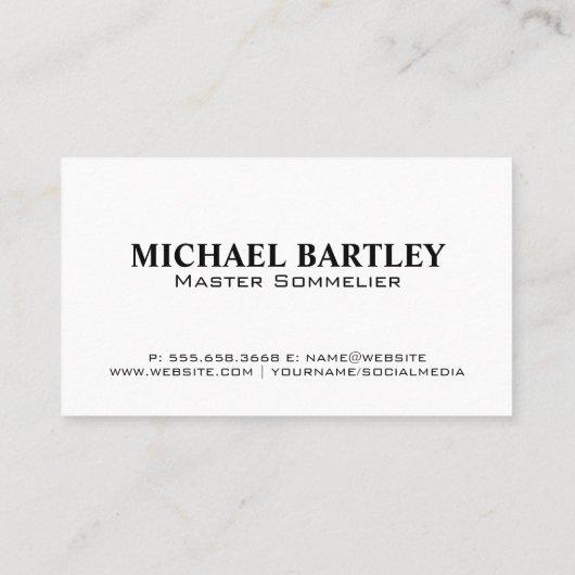 ワインボトルとグラス |ワインぶどう 名刺 (裏面)