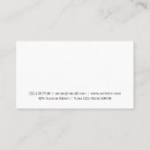 ワインボトルとグラス | ヴィネヤードエステート 名刺 (裏面)