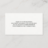 ワインボトルとコルクの名刺 名刺 (裏面)