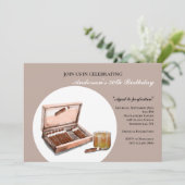 ワインボトルとブランデー 招待状 (スタンド正面)