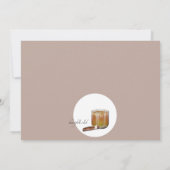 ワインボトルとブランデー 招待状 (裏面)