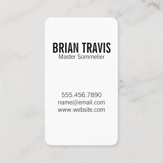 ワインボトルと背素朴景 名刺 (裏面)