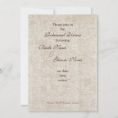 ワインボトルと葡萄-リハーサルディナー 招待状 (裏面)