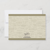 ワインボトルと遊び心あふれる招待状カード 出欠カード (裏面)