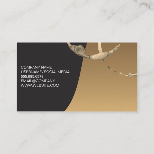 ワインボトルのロゴ 名刺 (裏面)