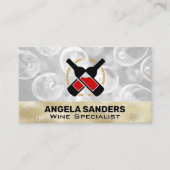 ワインボトルのロゴ 名刺 (正面)