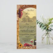 ワインボトルまたはワインをテーマにしたメニューカー メニュー (スタンド正面)