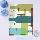 ワインボトルをテーマにしたチラシ チラシ (シングル)