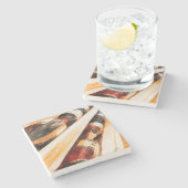 ワインボトルを並べて ストーンコースター (横)