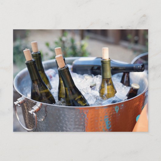 ワインボトルオンアイス ポストカード (正面)