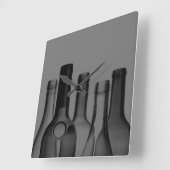 ワインボトルカスタムウォールクロック スクエア壁時計 (傾斜)