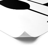 ワインボトルグラス ポスター (角)