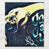 ワインボトルグラフィティアート ワインラベル (シングルラベル)