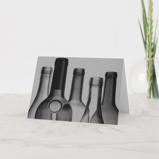 ワインボトルグリーティングカード カード (正面)