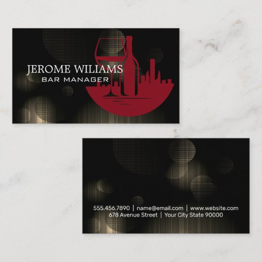 ワインボトルシティスカイライン 名刺 (正面/裏面)