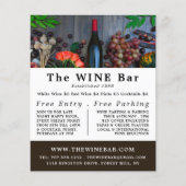 ワインボトルディスプレー、ワインバー/ワイナリー広告ズ チラシ (正面)