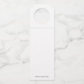 ワインボトルパーソナライズされたラベル ボトルネックタグ (裏面)