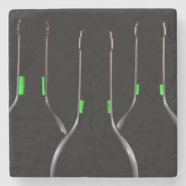 ワインボトルブラックストーン飲料用コースター ストーンコースター