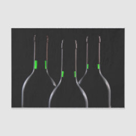 ワインボトルブラックティッシュペーパー 薄葉紙