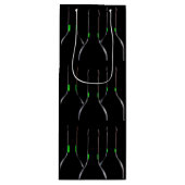 ワインボトルブラックワイン抱き枕 ワインギフトバッグ (正面)
