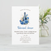 ワインボトルブルーバラリハーサルディナー 招待状 (スタンド正面)