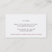 ワインボトルホイールソムリエシンプルGRAY 名刺 (裏面)