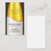 ワインボトルモノグラム 名刺 (正面/裏面)