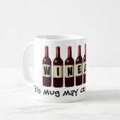 ワインボトルラインアップ：ワインを含む場合あり マグカップ (正面左)