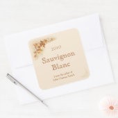 ワインボトルラベルのシール スクエアシール (封筒)