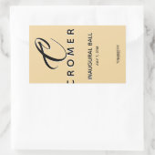 ワインボトルラベルシャンパン創始ボールシール 長方形シール (バッグ)