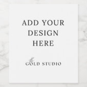 ワインボトルラベルシール空白のテンプレート ワインラベル (シングルラベル)