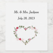 ワインボトルラベルセパーソナライズされたット ワインラベル (シングルラベル)