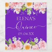 ワインボトルラベル誕生日キンセアニェラパーティーフェイト ワインラベル (シングルラベル)