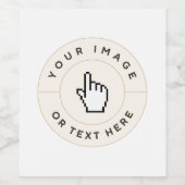 ワインボトルラベル – カスタム文字（イメージを追加） ワインラベル (シングルラベル)