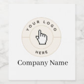 ワインボトルラベル – カスタム文字/ロゴの追加 ワインラベル (シングルラベル)