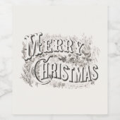 ワインボトルラベル：メリークリスマス ワインラベル (シングルラベル)