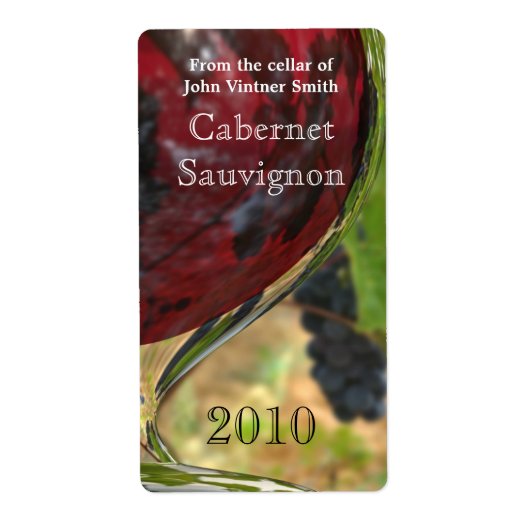 ワインボトルラベル ラベル (正面)