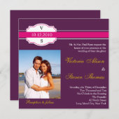 ワインボトルラベル 結婚式招待状 招待状 (正面/裏面)