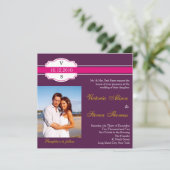 ワインボトルラベル 結婚式招待状 招待状 (スタンド正面)