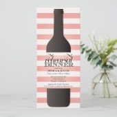 ワインボトルリハーサルディナー招待状 招待状 (スタンド正面)
