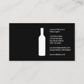 ワインボトルロゴ名刺 名刺 (裏面)