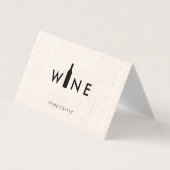 ワインボトルロゴ 名刺 (正面)