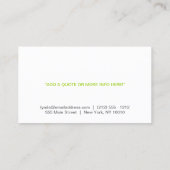 ワインボトルロゴ(DK GRAY)名刺 名刺 (裏面)