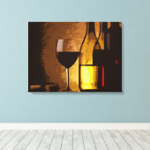 ワインボトル包装キャンバスプリント キャンバスプリント (インサイチュ (ウッドフロア))