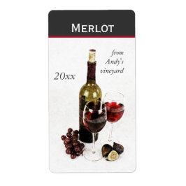 ワインボトル及びグラスワインボトルシール ラベル