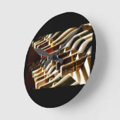 ワインボトル掛け ラウンド壁時計 (傾斜)