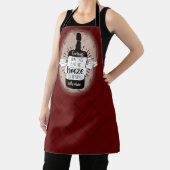 ワインボトル料理(ワインキッパーソナライズされたチン付) エプロン (インサイチュ)