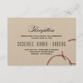 ワインボトル汚れ ワイナリー ブドウ園 結婚式 披露宴 招待状カード 招待状