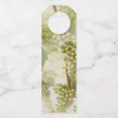 ワインボトル用の緑のブドウのギフトラベルへ及びから ボトルネックタグ (裏面)